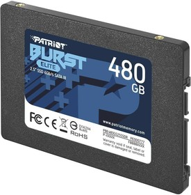 Фото 1/5 Накопитель SSD 480Gb Patriot Burst Elite (PBE480GS25SSDR)