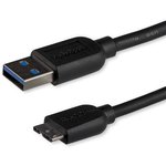 USB3AUB3MS, USB 3.0 Cable, Male USB A to Male Micro USB B Cable, 3m