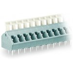 256-403, PCB Terminal Block, THT, 5.08mm Pitch, 45 °, Cage Clamp, 3 Poles