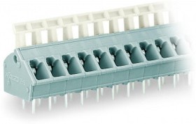 256-403, PCB Terminal Block, THT, 5.08mm Pitch, 45 °, Cage Clamp, 3 Poles