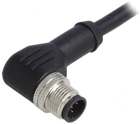 Фото 1/3 PXPPVC12RAM05BCL010PVC, Right Angle Male 5 way M12 to Unterminated Sensor Actuator Cable, 1m