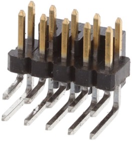 2842154-5, Connector Header Through Hole, Right Angle 10 position 0.079" (2.00mm)