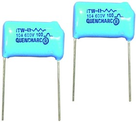 Фото 1/2 104M06QC150, Film Capacitors 0.1uF 250V 150 Ohm Quencharc