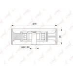 PB5140, Ролик приводного ремня MITSUBISHI Outlander (05-) натяжителя LYNX