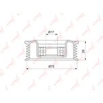 PB-5144, PB-5144 Ролик натяжного механизма / приводной LYNXauto