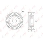 PB-5147, PB-5147 Ролик натяжного механизма / приводной LYNXauto