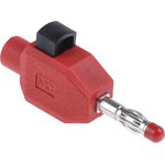 4 mm plug, clamp connection, 2.5 mm², red, 22.3006-22