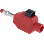 4 mm plug, clamp connection, 2.5 mm², red, 22.3006-22