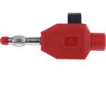 4 mm plug, clamp connection, 2.5 mm², red, 22.3006-22