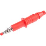66.9584-21/22, Black, Red Male Banana Plug, 4 mm Connector, Screw Termination ...