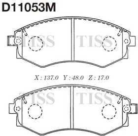 d11053m, Колодки тормозные дисковые Hyundai