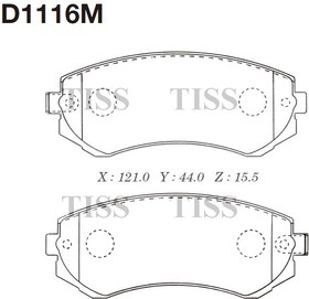 Колодки тормозные дисковые Nissan Almera 1.4i-2.0D 96 D1116M