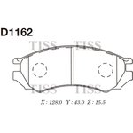 D1162, Колодки тормозные дисковые