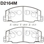 d2164m, Колодки тормозные дисковые Toyota