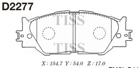 D2277, Колодки тормозные дисковые