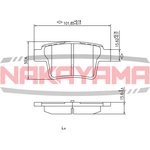 HP8374NY, Колодки тормозные дисковые задние FORD MONDEO 1.8SCI/3.0 V6 24V/2.2TDCI 03-