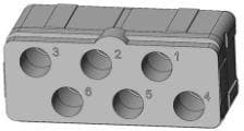 C-ENXBE06SA, Hard Metric Connectors