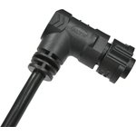 DCD-12AFMM-QR8F01, Right Angle Female 12 way X-Lok D Size to Unterminated Sensor Actuator Cable, 1m