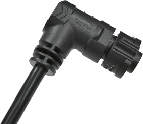 Фото 1/2 DCD-12AFMM-QR8F01, Right Angle Female 12 way X-Lok D Size to Unterminated Sensor Actuator Cable, 1m