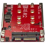 S322M225R, 2 port 2.5 in Dual Slot M.2 to SATA Adapter
