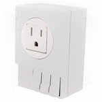 03504.0-01, Light Grey 1 Gang Plug Socket, 15A, NEMA 5-15R, Indoor Use