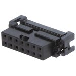1-111623-9, 14-Way IDC Connector Socket for Cable Mount, 2-Row