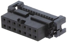Фото 1/6 1-111623-9, 14-Way IDC Connector Socket for Cable Mount, 2-Row