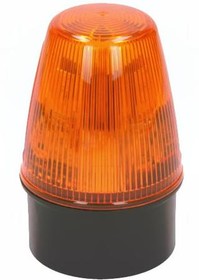 Фото 1/4 LED100-01-01, LED100 Series Amber Flashing Beacon, 10 → 17 V ac/dc, Surface Mount, LED Bulb, IP65