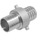 Соединитель коннектор для садового шланга 18 х 18 мм, разъемный, латунь ДС.020012