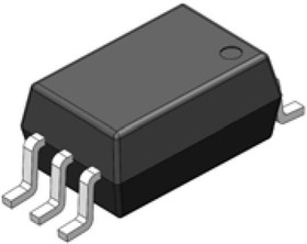 Фото 1/2 FOD8173, Optocoupler Logic-Out Totem-Pole DC-IN 6-Pin SOIC Tube