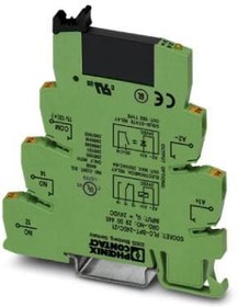 Фото 1/2 2900364, PLC-INTERFACE - consisting of PLC-BPT.../21 basic terminal block with push-in connection and plug-in miniature so ...