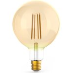Лампа Filament G125 10W 820lm 2400К Е27 golden диммируемая LED 1/20 158802010-D