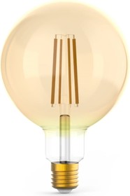 Фото 1/10 Лампа Filament G125 10W 820lm 2400К Е27 golden диммируемая LED 1/20 158802010-D