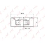 Ролик натяжного механизма / приводной LYNXauto PB-5271
