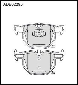 ADB02295, ADB02295_колодки дисковые задние!\ BMW X5 3.0d 07