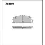 ADB0819, Колодки тормозные дисковые | зад |