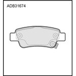 Колодки задние HONDA CRV III 07  ALLIED NIPPON ADB 31674