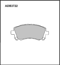 ADB3722, Колодки тормозные дисковые | перед |
