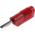 930435101, Red Male Banana Plug, 4 mm Connector, Screw Termination, 30A, 60V dc ...