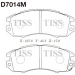 D7014M, D7014M_колодки дисковые передние!\ Subaru Legacy 2.0/2.2 94-99/Impreza ...