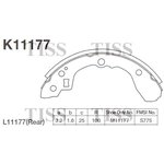 K11177, Колодки тормозные барабанные