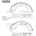 Колодки тормозные барабанные TOYOTA CROWN, LITEACE, ESTIMA K2252