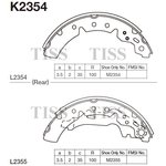 K2354, Колодки тормозные барабанные