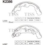 K2386, Колодки тормозные барабанные