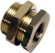 0117 00 17, 0117 Series Bulkhead Threaded Adaptor, G 3/8 Female to G 3/8 Male, Threaded Connection Style