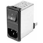 FN281-2-06, Filtered IEC Power Entry Module, IEC C14, General Purpose, 2 А ...