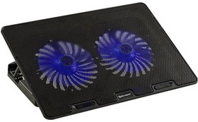Фото 1/10 Подставка для ноутбука с охлаждением, 2 порта USB-A, LED-подсветка, 352х252 мм, BRAUBERG, 513617