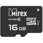 Карта памяти Mirex microSDHC 16Gb (UHS-I, U1, class 10) (13612-MCSUHS16)