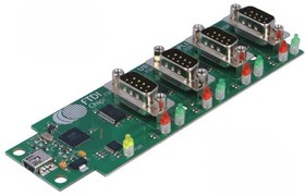 Фото 1/2 USB-COM232-PLUS4, Interface Modules USB HS to RS232 Conv Assembly 4 DB9 Port