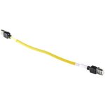 XS6W-6LSZH8SS30CM-Y, Cat6a Male RJ45 to Male RJ45 Ethernet Cable, FTP, STP ...